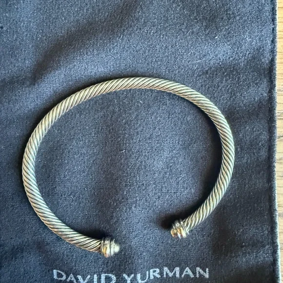 David Yurman Twisted Sterling Silver Bracelet - Picture 2 of 6